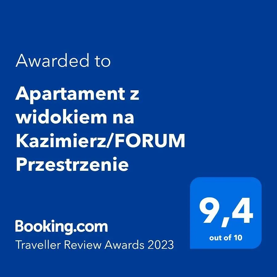 Apartament Z Widokiem Na Kazimierz/Forum Przestrzenie Apartment Krakow